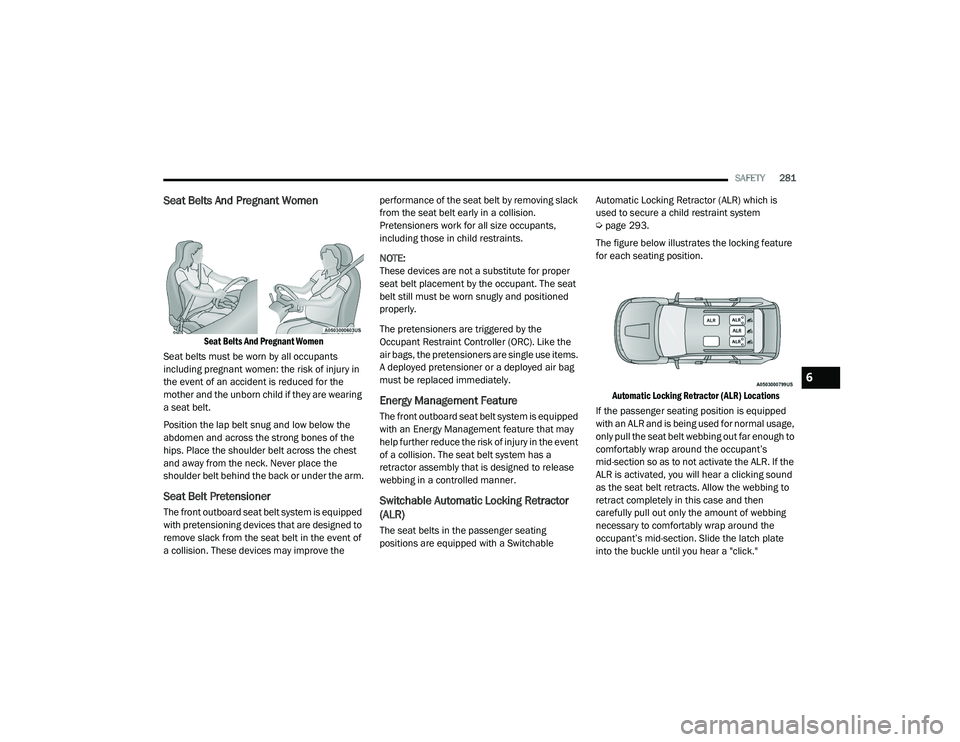 JEEP GRAND CHEROKEE TRAILHAWK 2020  Owners Manual 6

21_WK_OM_EN_USC_t.book  Page 281   