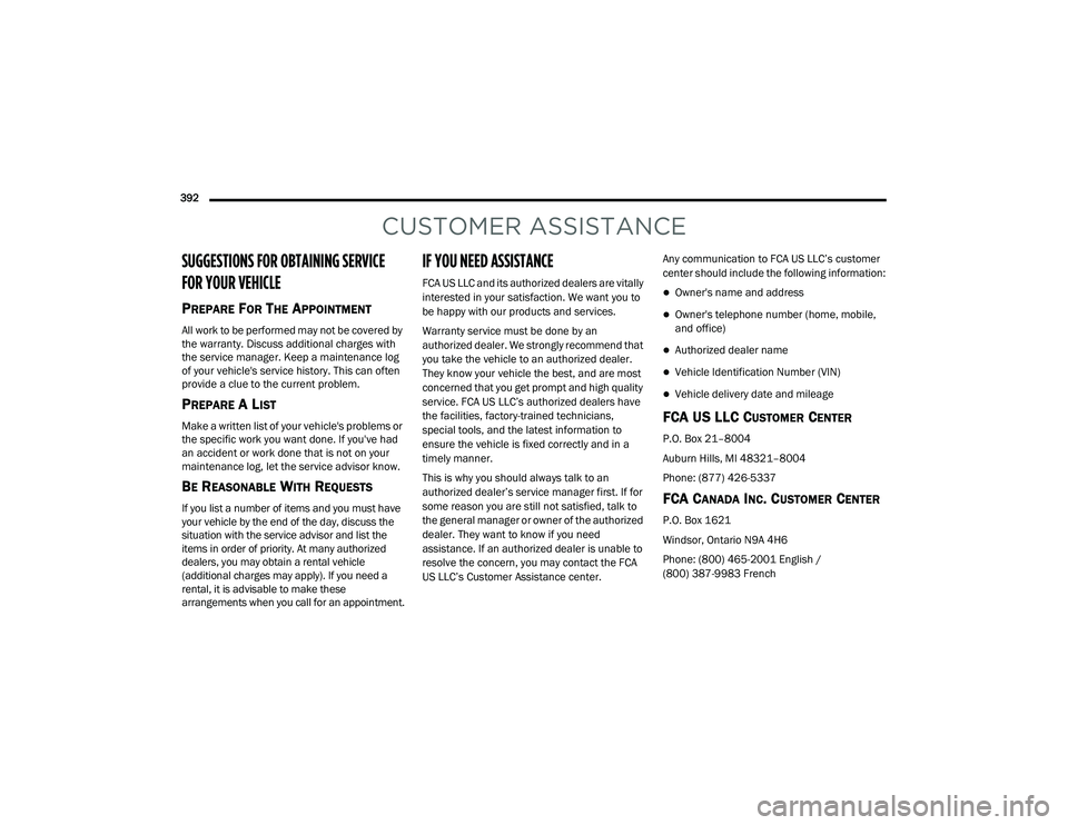 JEEP GRAND CHEROKEE TRAILHAWK 2020  Owners Manual 