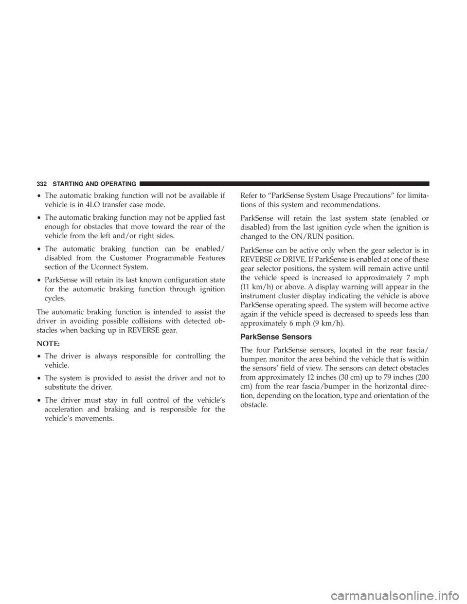 JEEP GRAND CHEROKEE TRAILHAWK 2017  Owners Manual 