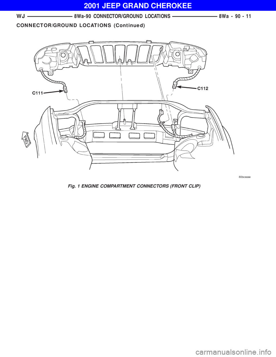 JEEP GRAND CHEROKEE 2001 Owners Manual JEEP GRAND CHEROKEE 2001 Owners Manual