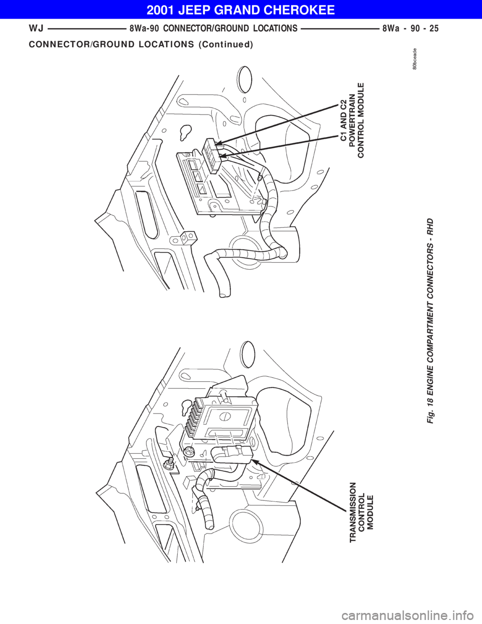 JEEP GRAND CHEROKEE 2001  Owners Manual 