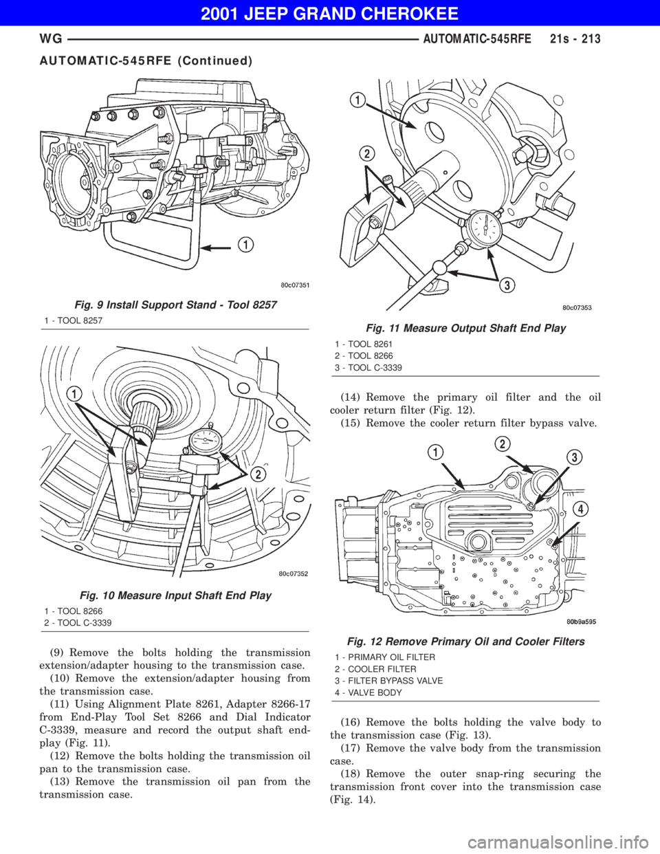 JEEP GRAND CHEROKEE 2001 Owners Manual JEEP GRAND CHEROKEE 2001 Owners Manual