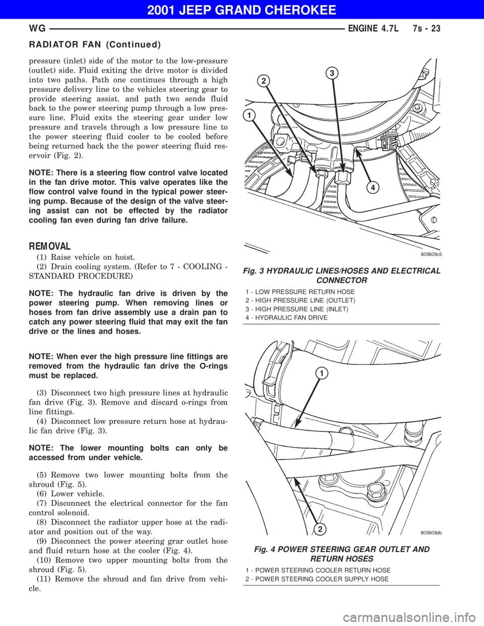 JEEP GRAND CHEROKEE 2001 Owners Manual JEEP GRAND CHEROKEE 2001 Owners Manual