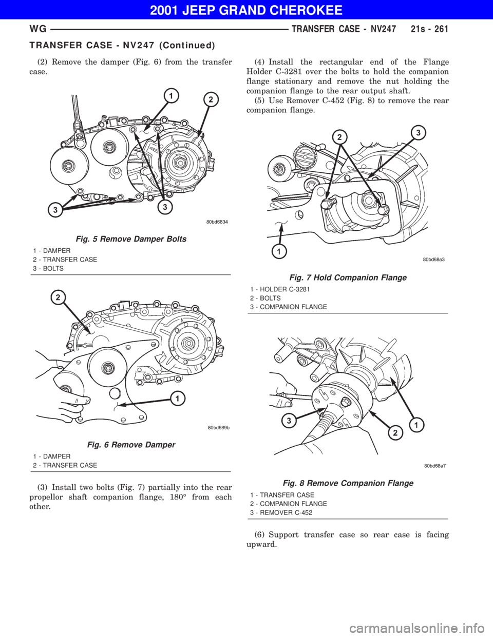 JEEP GRAND CHEROKEE 2001  Owners Manual 