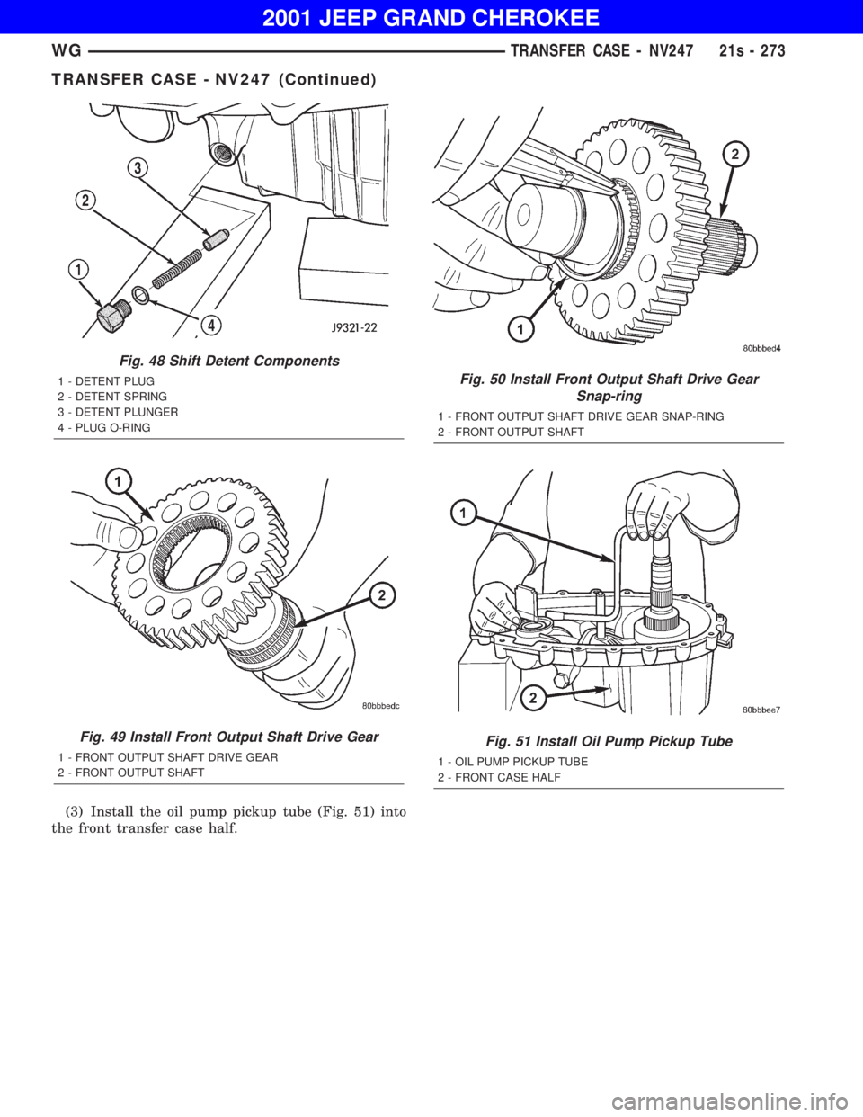 JEEP GRAND CHEROKEE 2001 Owners Manual JEEP GRAND CHEROKEE 2001 Owners Manual
