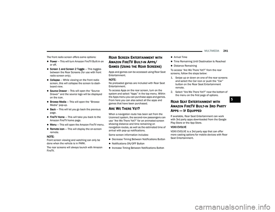 JEEP GRAND CHEROKEE LIMITED 2022  Owners Manual 5 