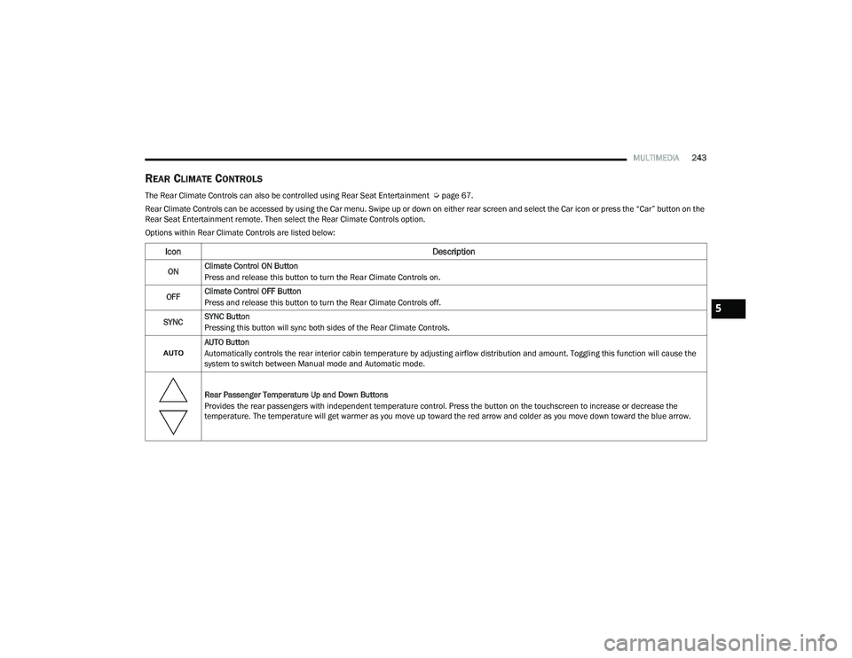 JEEP GRAND CHEROKEE LIMITED 2022  Owners Manual 5 