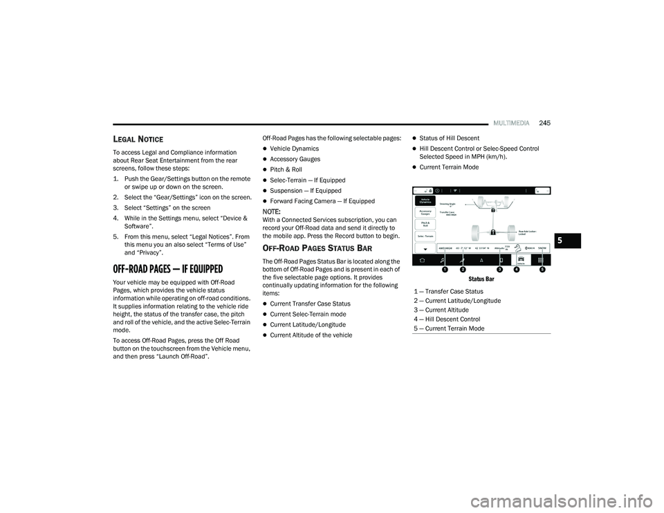 JEEP GRAND CHEROKEE LIMITED 2022  Owners Manual 5 