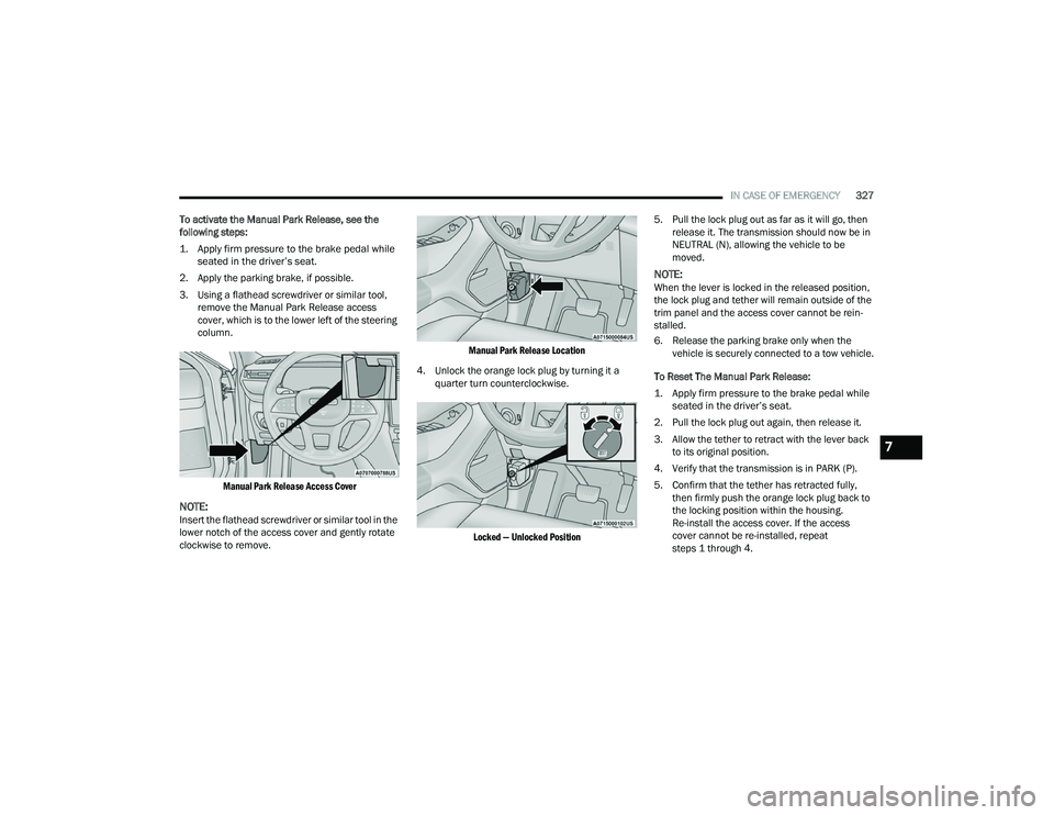 JEEP GRAND CHEROKEE LIMITED 2022  Owners Manual 7 