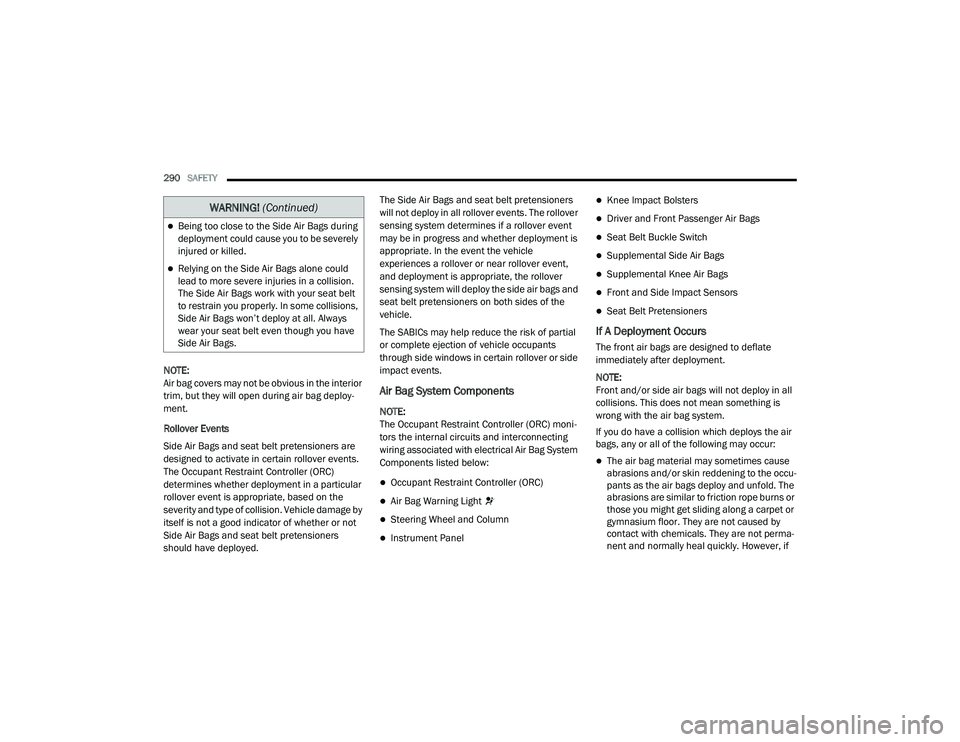 JEEP GRAND CHEROKEE LIMITED 2021  Owners Manual W�$�5N�,N�*� (Continuedyf 