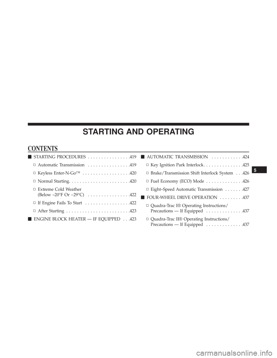 JEEP GRAND CHEROKEE LIMITED 2015 Owners Manual JEEP GRAND CHEROKEE LIMITED 2015 Owners Manual