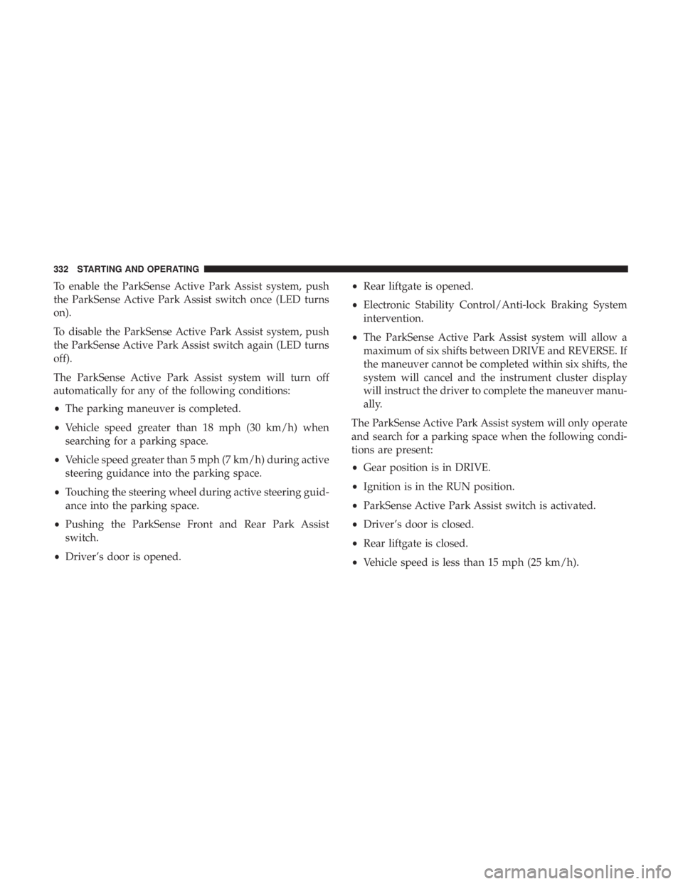 JEEP GRAND CHEROKEE LIMITED 2018  Owners Manual 