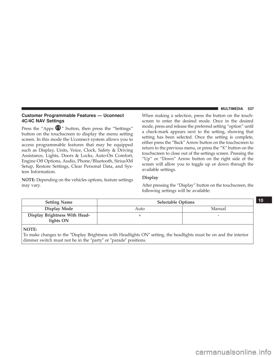 JEEP GRAND CHEROKEE LIMITED 2018  Owners Manual 