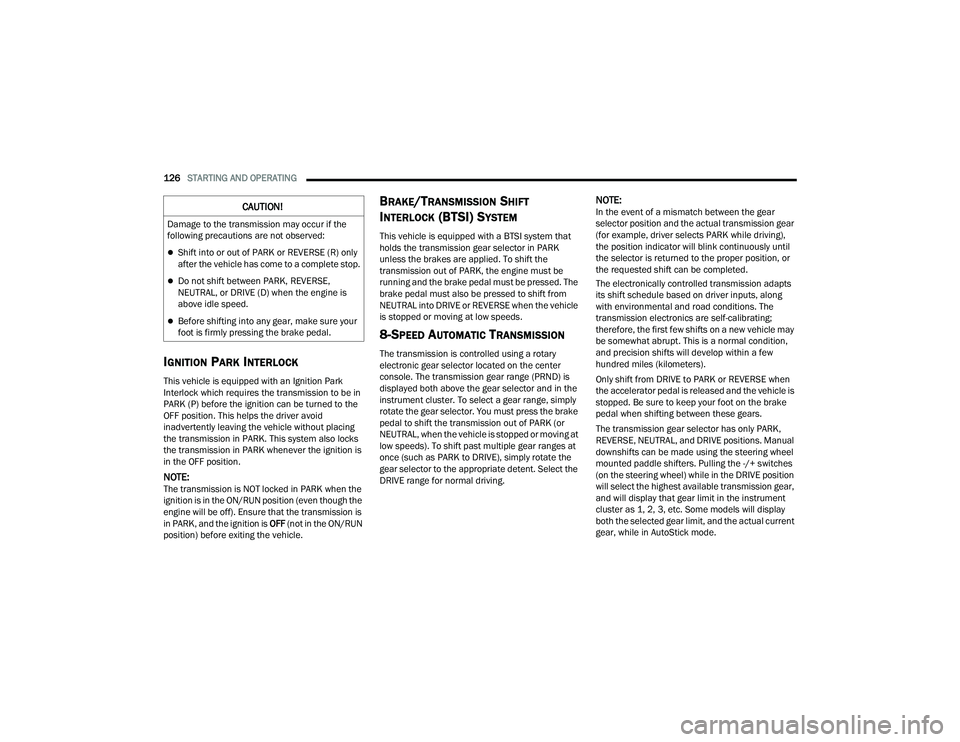JEEP GRAND CHEROKEE TRAILHAWK 2021  Owners Manual 