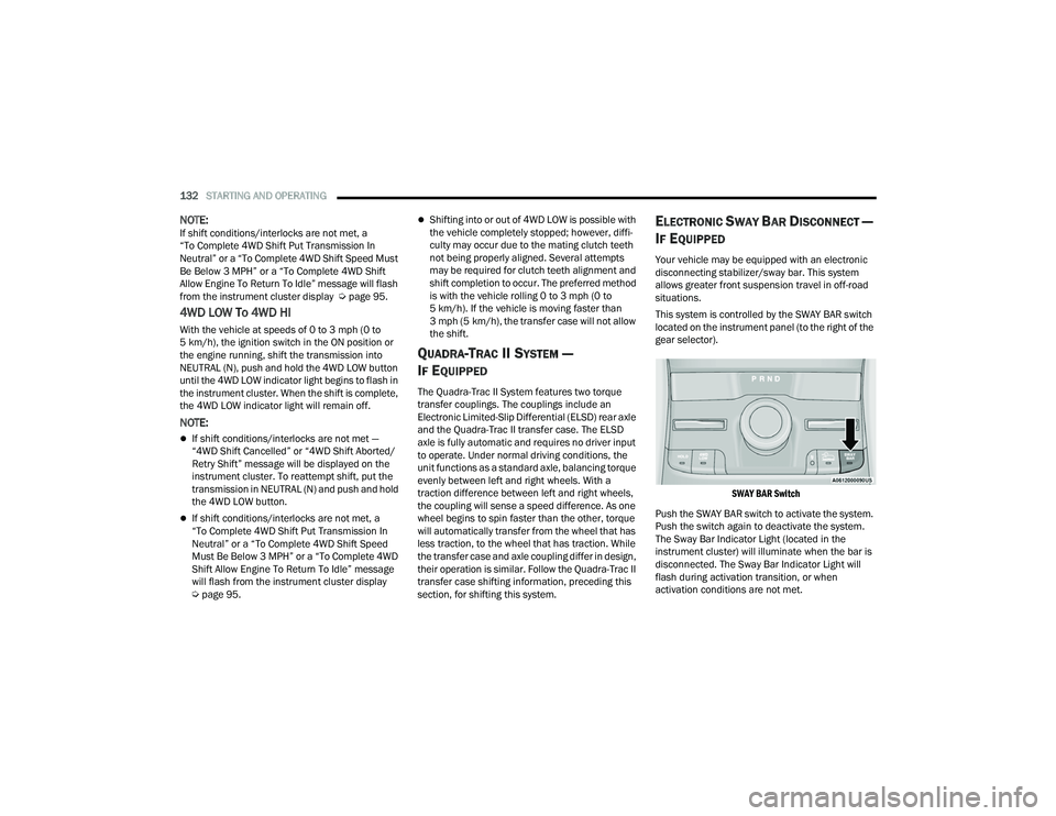 JEEP GRAND CHEROKEE TRAILHAWK 2021  Owners Manual 
