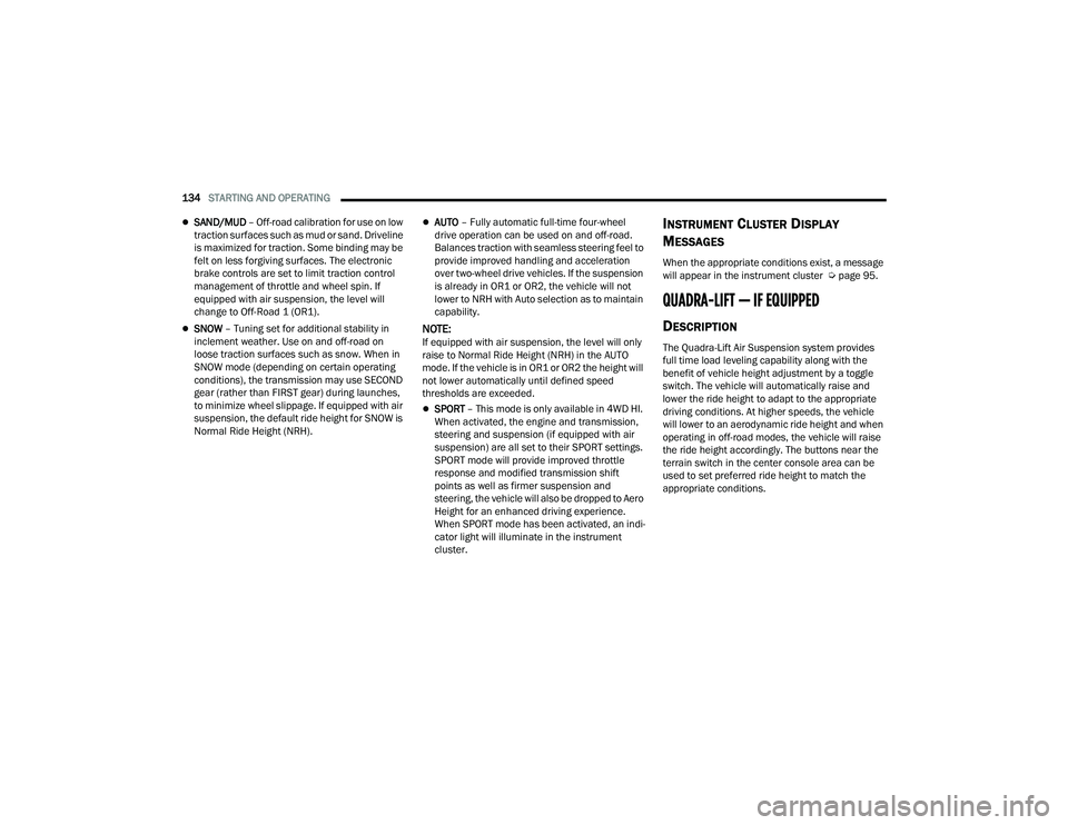JEEP GRAND CHEROKEE TRAILHAWK 2021  Owners Manual 