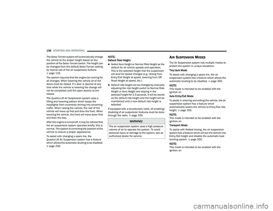 JEEP GRAND CHEROKEE TRAILHAWK 2021  Owners Manual �:�$�5�1�,�1�*�
�7�K�H��D�L�U��V�X�V�S�H�Q�V�L�R�Q��V�\�V�W�H�P��X�V�H�V��D��K�L�J�K��S�U�H�V�V�X�U�H�
�Y�R�O�X�P�H��R�I��D�L�U��W�R��R�S�H�U�D�W�H��W�K�H��V�\�V�W�H�P���7�R��D�Y�R�L