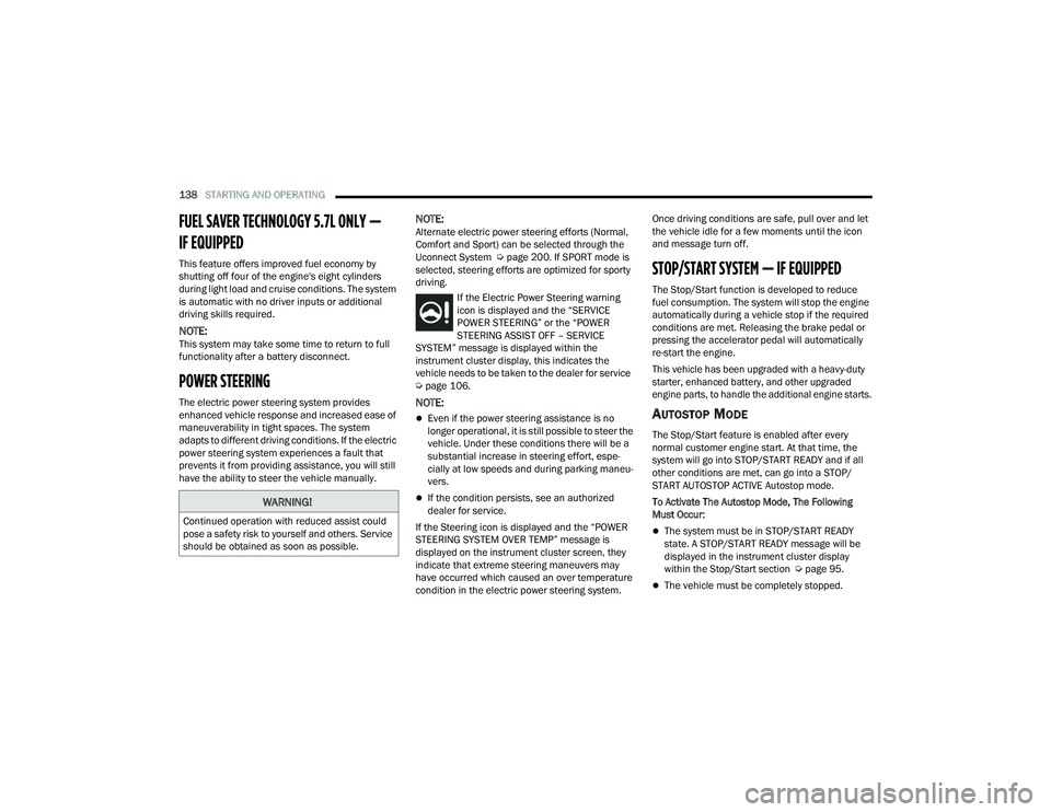 JEEP GRAND CHEROKEE TRAILHAWK 2021  Owners Manual �:�$�5�1�,�1�*�
�&�R�Q�W�L�Q�X�H�G��R�S�H�U�D�W�L�R�Q��Z�L�W�K��U�H�G�X�F�H�G��D�V�V�L�V�W��F�R�X�O�G�
�S�R�V�H��D��V�D�I�H�W�\��U�L�V�N��W�R��\�R�X�U�V�H�O�I��D�Q�G��R�W�K�H�U�V���6�H