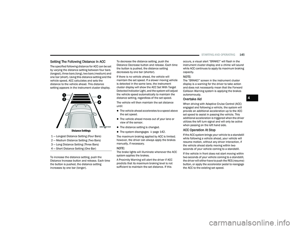 JEEP GRAND CHEROKEE TRAILHAWK 2021  Owners Manual 4

22_WL_OM_EN_USC_t.book  Page 145   
