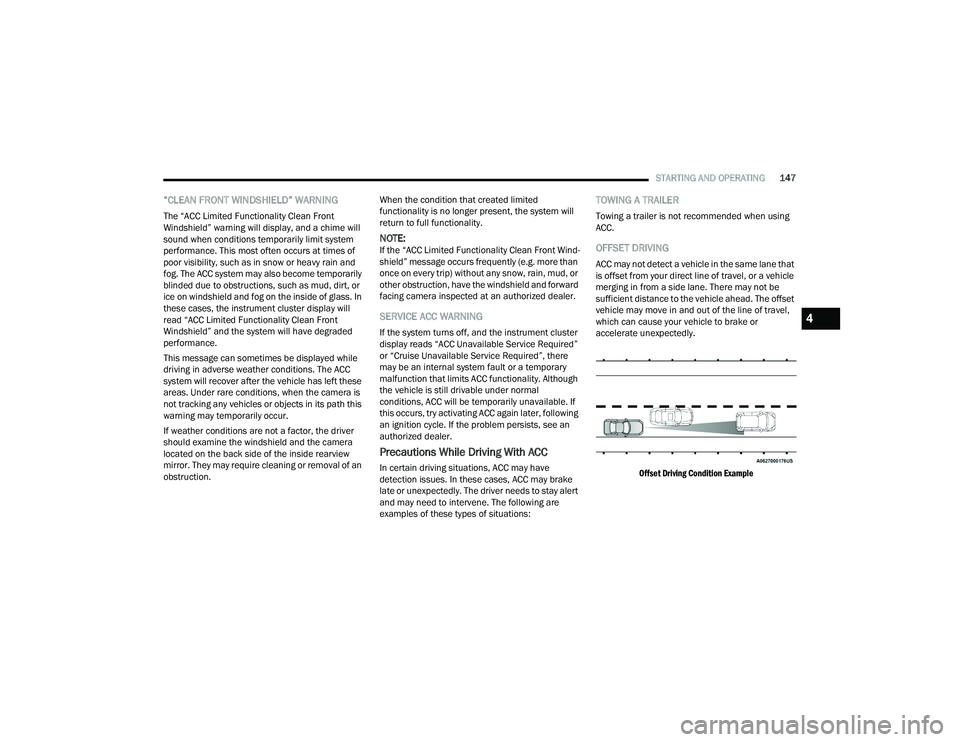 JEEP GRAND CHEROKEE TRAILHAWK 2021  Owners Manual 
4

22_WL_OM_EN_USC_t.book  Page 147   