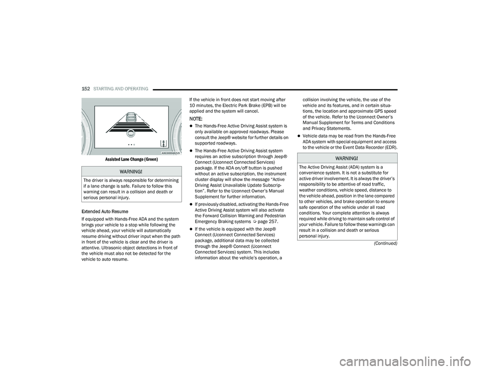 JEEP GRAND CHEROKEE TRAILHAWK 2021  Owners Manual �:�$�5�1�,�1�*�
�7�K�H��G�U�L�Y�H�U��L�V��D�O�Z�D�\�V��U�H�V�S�R�Q�V�L�E�O�H��I�R�U��G�H�W�H�U�P�L�Q�L�Q�J�
�L�I��D��O�D�Q�H��F�K�D�Q�J�H��L�V��V�D�I�H���)�D�L�O�X�U�H��W�R��I�R�O�O�R