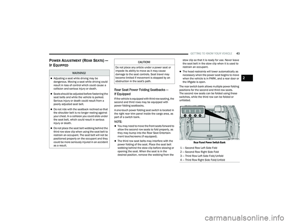 JEEP GRAND CHEROKEE TRAILHAWK 2021 Service Manual �&�$�8�7�,�2�1�
��R��Q�R�W��S�O�D�F�H��D�Q�\��D�U�W�L�F�O�H��X�Q�G�H�U��D��S�R�Z�H�U��V�H�D�W��R�U�
�L�P�S�H�G�H��L�W�V��D�E�L�O�L�W�\��W�R��P�R�Y�H��D�V��L�W��P�D�\��F�D�X�V�H�
�