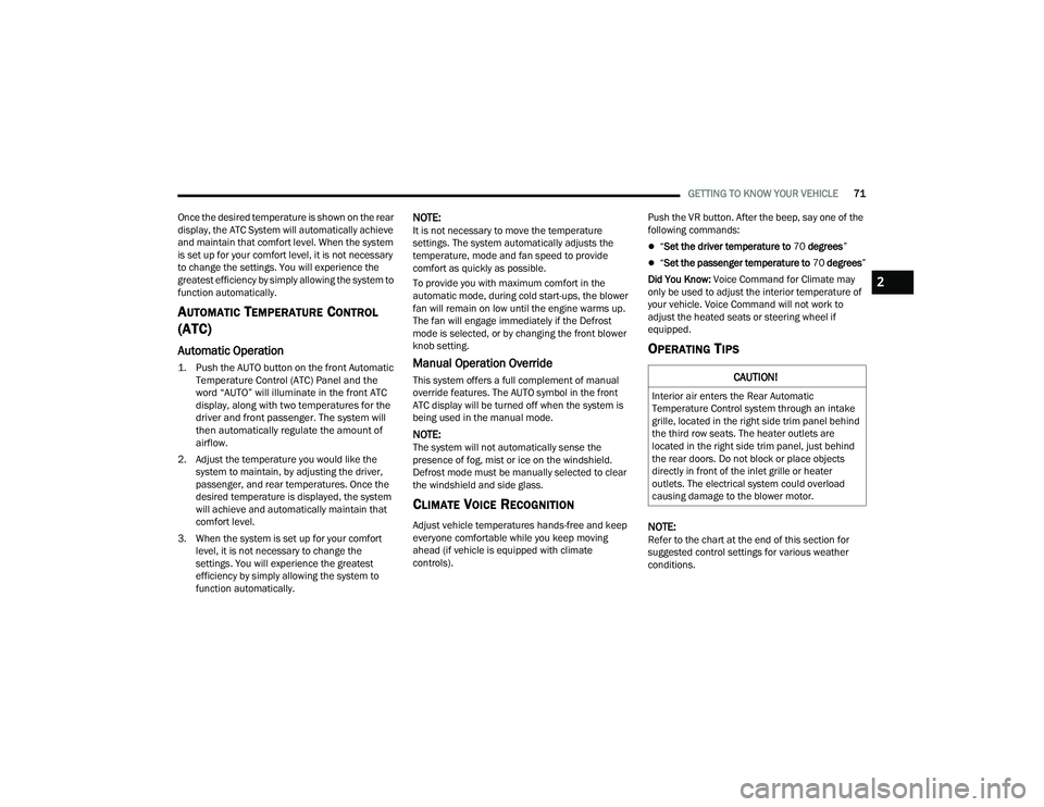 JEEP GRAND CHEROKEE TRAILHAWK 2021 Manual PDF 2

22_WL_OM_EN_USC_t.book  Page 71   