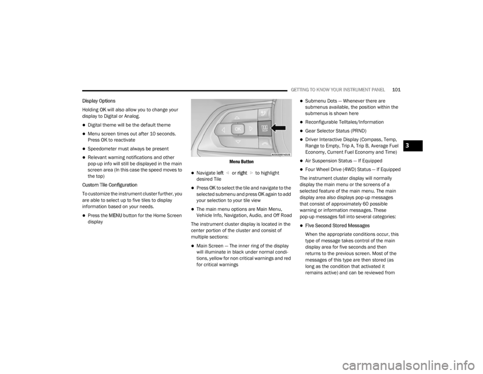 JEEP GRAND CHEROKEE L 2021  Owners Manual 3

21_WL_OM_EN_USC_t.book  Page 101   