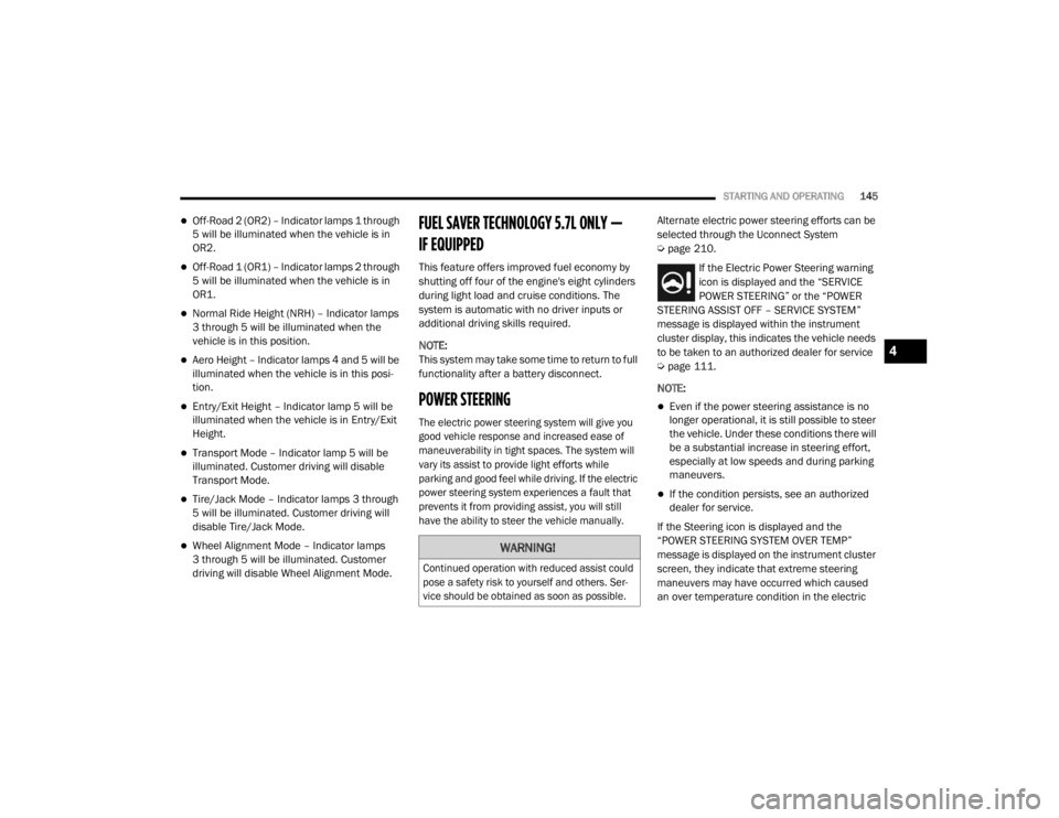 JEEP GRAND CHEROKEE L 2021  Owners Manual �:�$�5�1�,�1�*�

�&�R�Q�W�L�Q�X�H�G��R�S�H�U�D�W�L�R�Q��Z�L�W�K��U�H�G�X�F�H�G��D�V�V�L�V�W��F�R�X�O�G�
�S�R�V�H��D��V�D�I�H�W�\��U�L�V�N��W�R��\�R�X�U�V�H�O�I��D�Q�G��R�W�K�H�U�V���6�