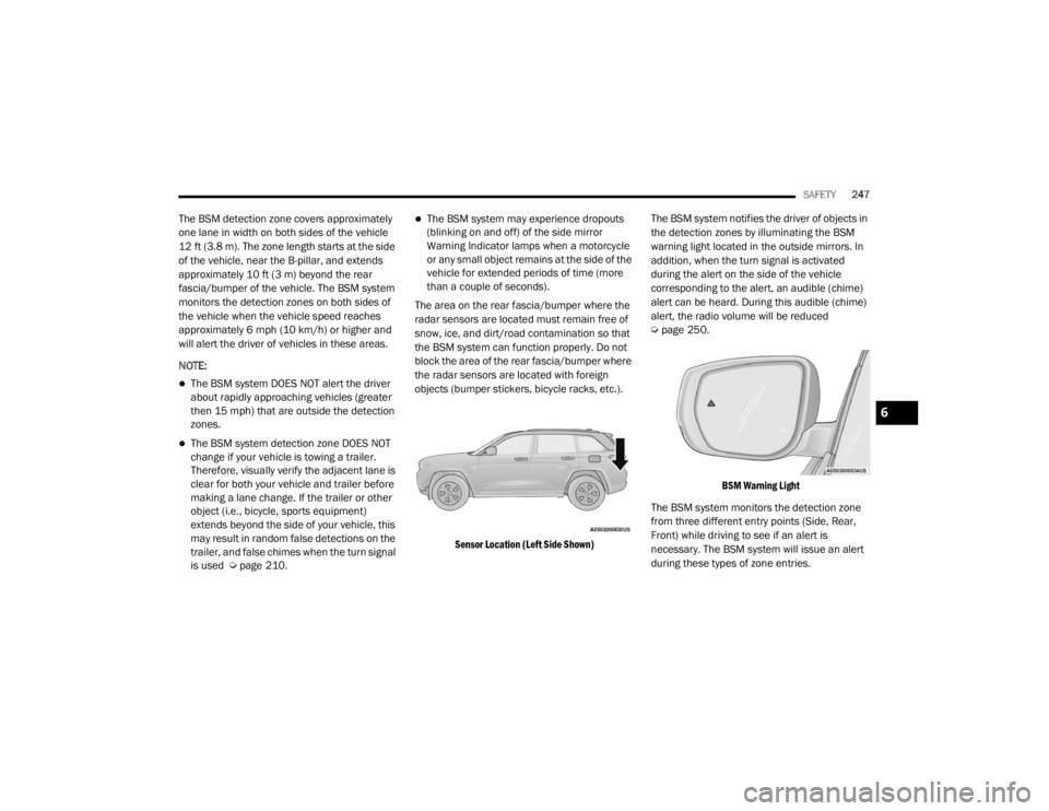 JEEP GRAND CHEROKEE L 2021  Owners Manual 6

21_WL_OM_EN_USC_t.book  Page 247   