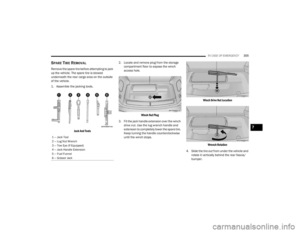 JEEP GRAND CHEROKEE L 2021  Owners Manual 7

21_WL_OM_EN_USC_t.book  Page 305   