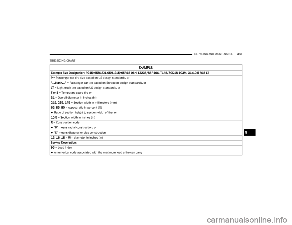 JEEP GRAND CHEROKEE L 2021  Owners Manual 8

21_WL_OM_EN_USC_t.book  Page 365   