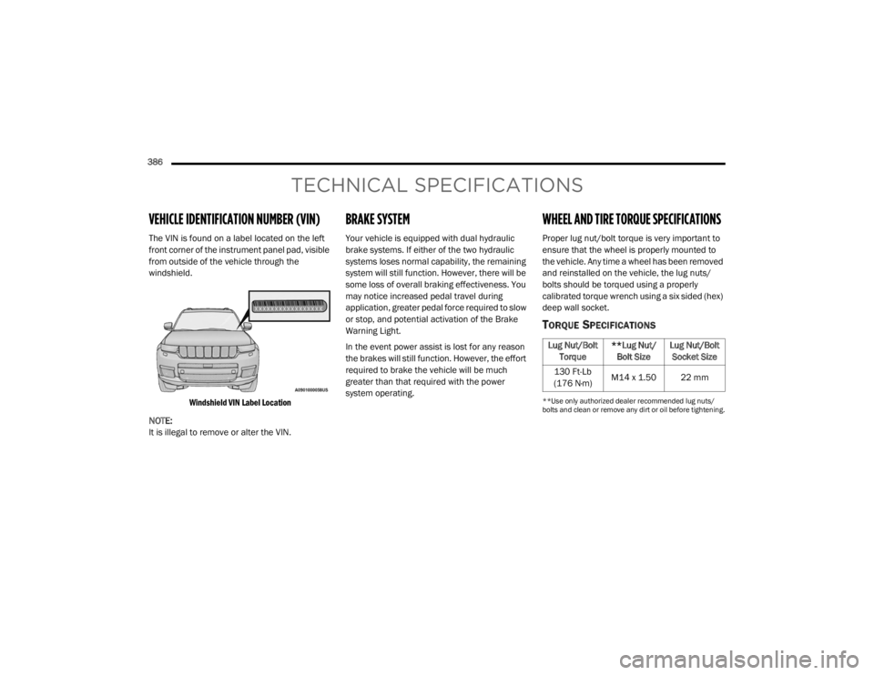 JEEP GRAND CHEROKEE L 2021  Owners Manual �/�X�J��1�X�W��%�R�O�W��7�R�U�T�X�H �
�
�/�X�J��1�X�W�
�%�R�O�W��6�L�]�H �/�X�J��1�X�W��%�R�O�W�
�6�R�F�N�H�W��6�L�]�H
�����)�W��/�E�
���� �1�P�\f �0����[����� �� �P�P 