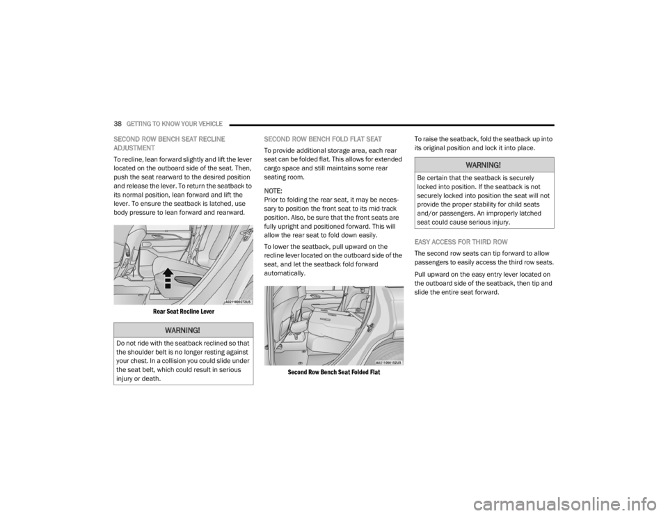 JEEP GRAND CHEROKEE L 2021 Owners Guide �:�$�5�1�,�1�*�
��R��Q�R�W��U�L�G�H��Z�L�W�K��W�K�H��V�H�D�W�E�D�F�N��U�H�F�O�L�Q�H�G��V�R��W�K�D�W�
�W�K�H��V�K�R�X�O�G�H�U��E�H�O�W��L�V��Q�R��O�R�Q�J�H�U��U�H�V�W�L�Q�J��D�J�D�L�Q