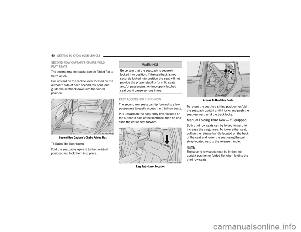 JEEP GRAND CHEROKEE L 2021 Service Manual �:�$�5�1�,�1�*�
�%�H��F�H�U�W�D�L�Q��W�K�D�W��W�K�H��V�H�D�W�E�D�F�N��L�V��V�H�F�X�U�H�O�\�
�O�R�F�N�H�G��L�Q�W�R��S�R�V�L�W�L�R�Q���,�I��W�K�H��V�H�D�W�E�D�F�N��L�V��Q�R�W�
�V�H�F�X�