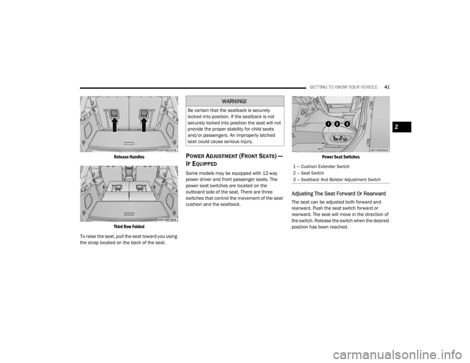 JEEP GRAND CHEROKEE L 2021 Service Manual �:�$�5�1�,�1�*�
�%�H��F�H�U�W�D�L�Q��W�K�D�W��W�K�H��V�H�D�W�E�D�F�N��L�V��V�H�F�X�U�H�O�\�
�O�R�F�N�H�G��L�Q�W�R��S�R�V�L�W�L�R�Q���,�I��W�K�H��V�H�D�W�E�D�F�N��L�V��Q�R�W�
�V�H�F�X�
