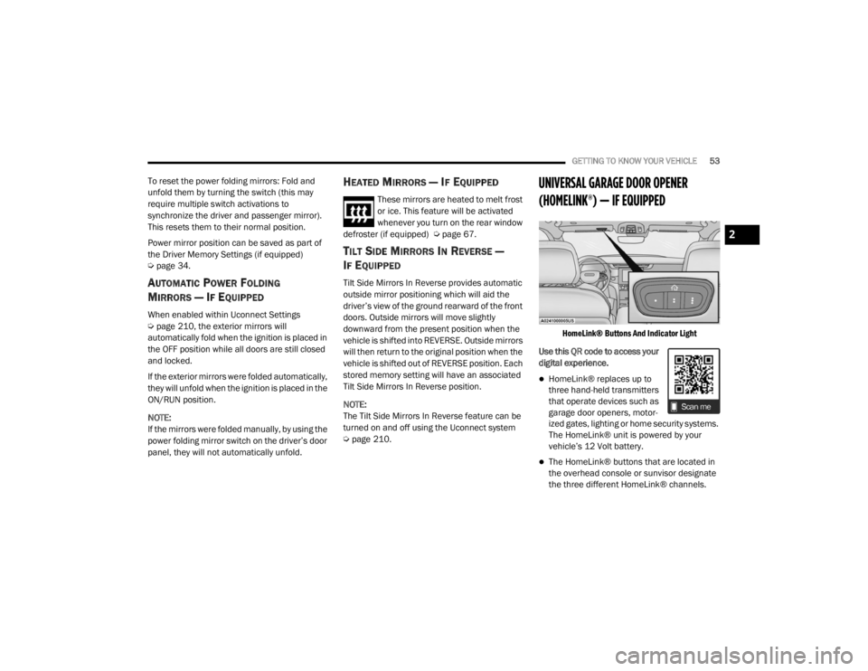 JEEP GRAND CHEROKEE L 2021 Workshop Manual 2

21_WL_OM_EN_USC_t.book  Page 53   
