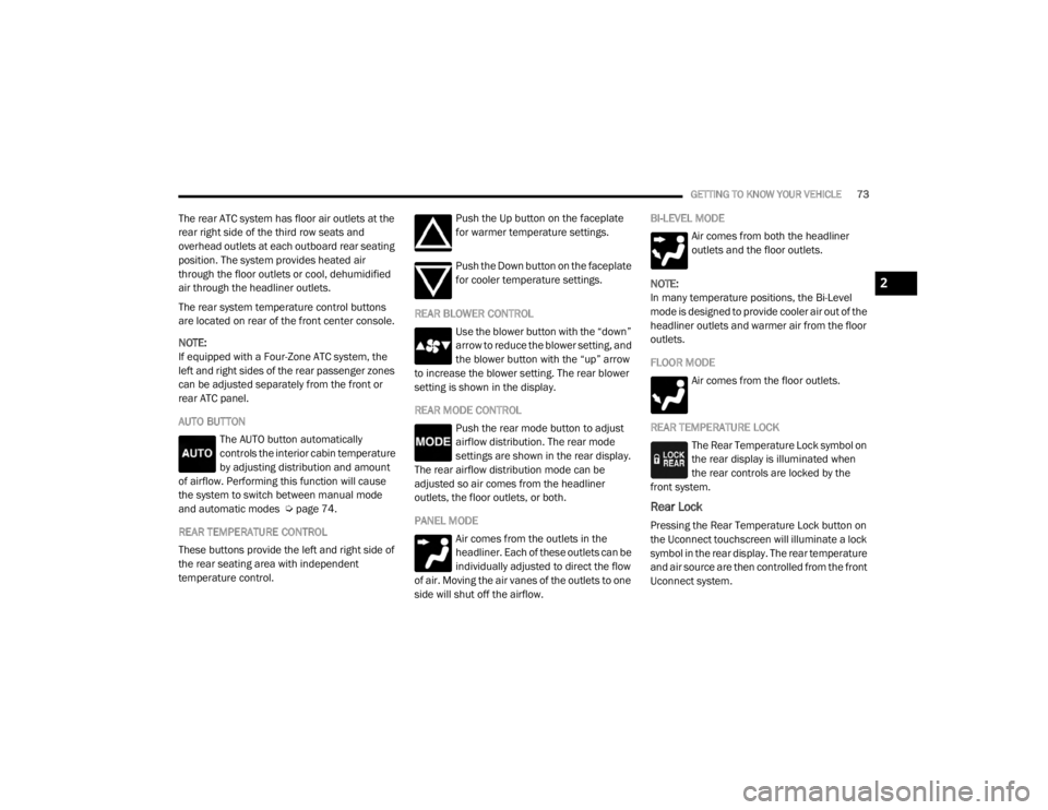 JEEP GRAND CHEROKEE L 2021 Manual PDF 2

21_WL_OM_EN_USC_t.book  Page 73   
