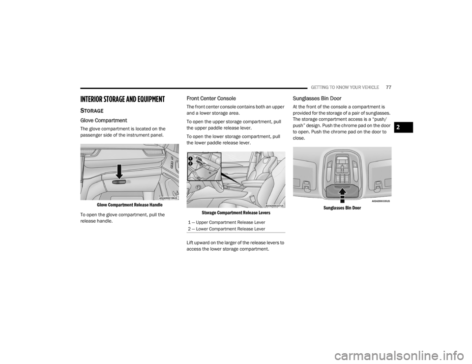JEEP GRAND CHEROKEE L 2021 Manual PDF 2

21_WL_OM_EN_USC_t.book  Page 77   