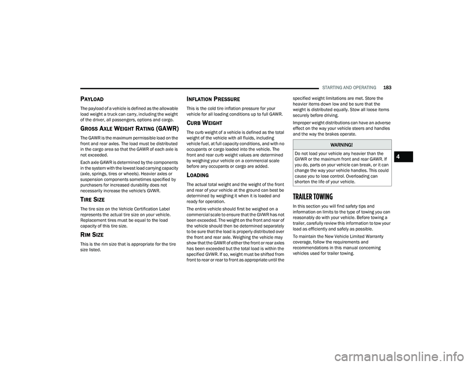 JEEP GRAND CHEROKEE 4XE 2022  Owners Manual �:�$�5�1�,�1�*�
��R��Q�R�W��O�R�D�G��\�R�X�U��Y�H�K�L�F�O�H��D�Q�\��K�H�D�Y�L�H�U��W�K�D�Q��W�K�H�
�*�9�:�5��R�U��W�K�H��P�D�[�L�P�X�P��I�U�R�Q�W��D�Q�G��U�H�D�U��*�$�:�5���,�I�
�