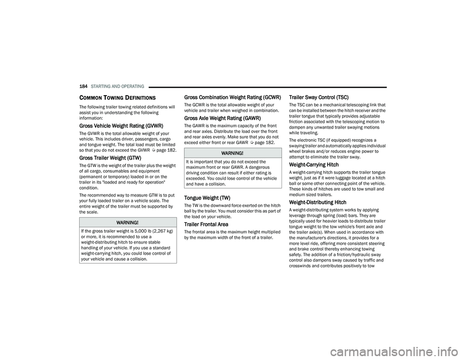 JEEP GRAND CHEROKEE 4XE 2022  Owners Manual �:�$�5�1�,�1�*�
�,�I��W�K�H��J�U�R�V�V��W�U�D�L�O�H�U��Z�H�L�J�K�W��L�V��������O�E���������N�J�\f�
�R�U��P�R�U�H���L�W��L�V��U�H�F�R�P�P�H�Q�G�H�G��W�R��X�V�H��D�
�Z�H�L
