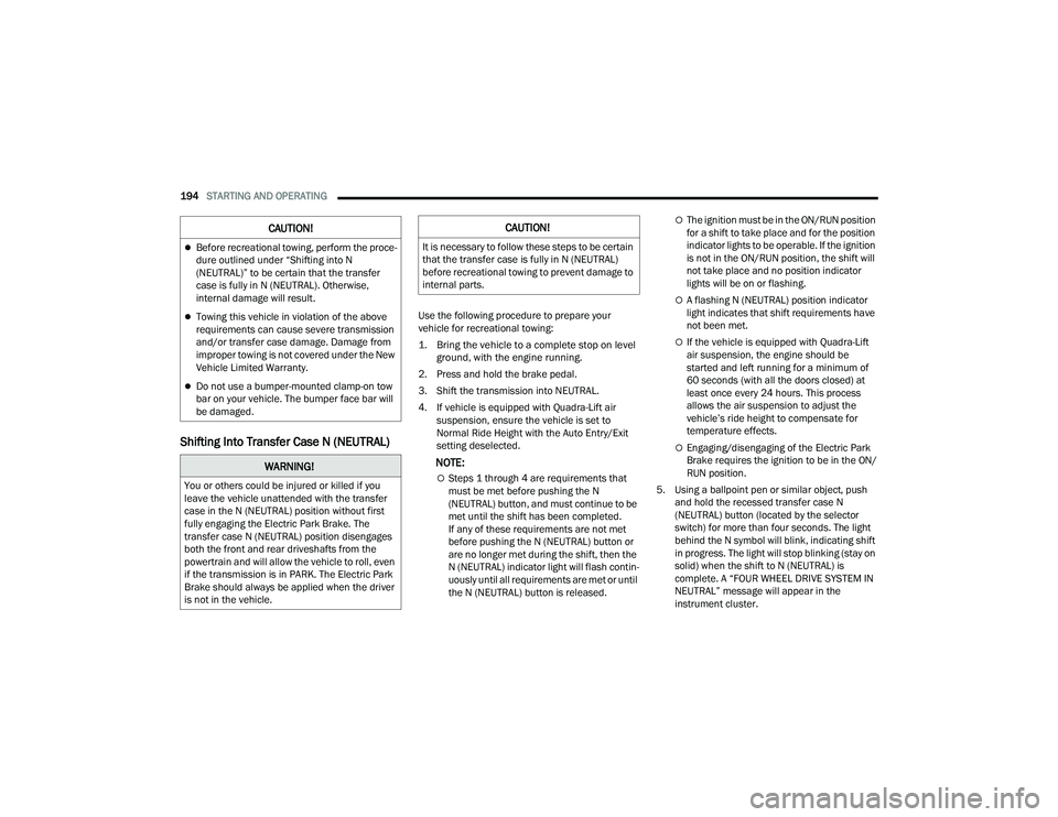 JEEP GRAND CHEROKEE 4XE 2022  Owners Manual �:�$�5�1�,�1�*�
�<�R�X��R�U��R�W�K�H�U�V��F�R�X�O�G��E�H��L�Q�M�X�U�H�G��R�U��N�L�O�O�H�G��L�I��\�R�X�
�O�H�D�Y�H��W�K�H��Y�H�K�L�F�O�H��X�Q�D�W�W�H�Q�G�H�G��Z�L�W�K��W�K�H��W�U�D�Q�V