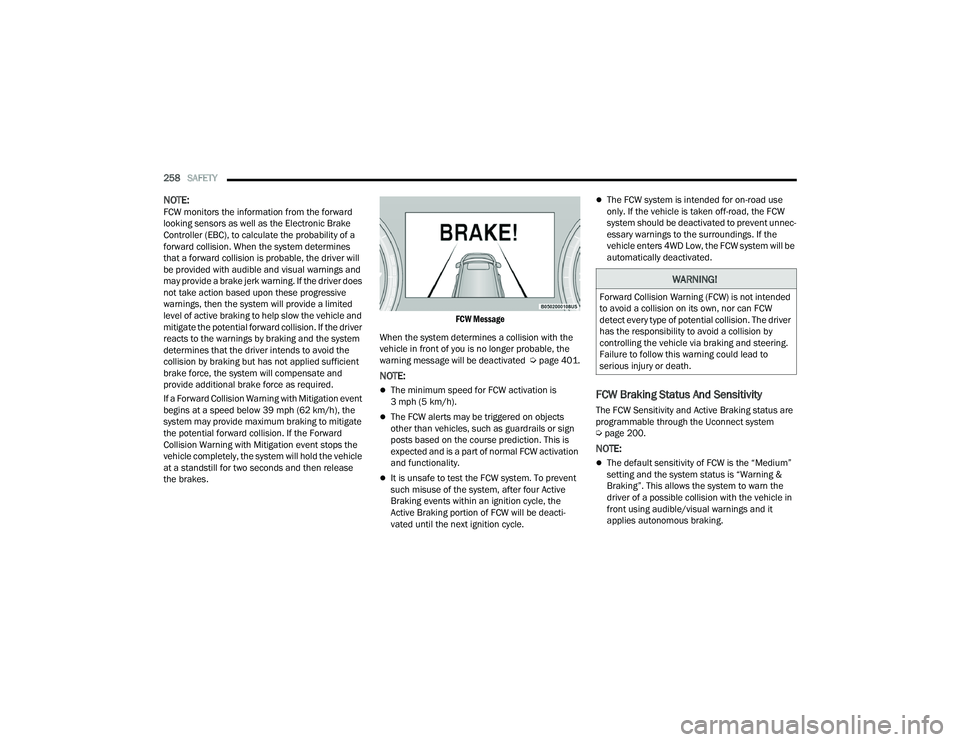 JEEP GRAND CHEROKEE 4XE 2022  Owners Manual �:�$�5�1�,�1�*�
�)�R�U�Z�D�U�G��&�R�O�O�L�V�L�R�Q��:�D�U�Q�L�Q�J���)�&�:�\f��L�V��Q�R�W��L�Q�W�H�Q�G�H�G�
�W�R��D�Y�R�L�G��D��F�R�O�O�L�V�L�R�Q��R�Q��L�W�V��R�Z�Q���Q�R�U��F�D�Q��)�