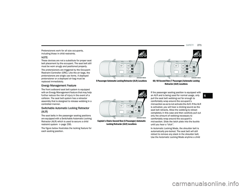 JEEP GRAND CHEROKEE 4XE 2022  Owners Manual 6

22_WL_OM_EN_USC_t.book  Page 271   