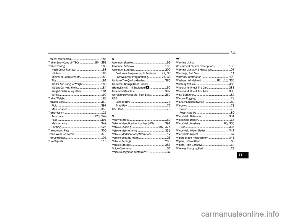 JEEP GRAND CHEROKEE 4XE 2022  Owners Manual 11

22_WL_OM_EN_USC_t.book  Page 411   