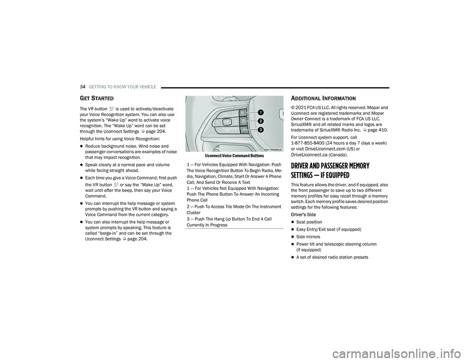 JEEP GRAND CHEROKEE 2022 Owners Guide 1 �