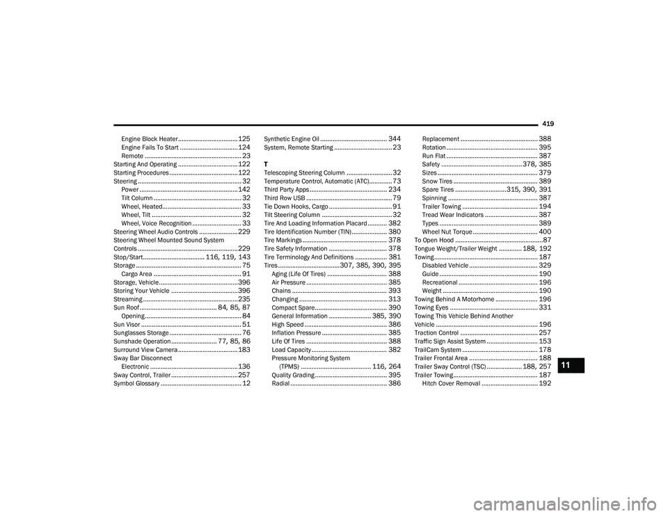 JEEP GRAND CHEROKEE 2022  Owners Manual 11 