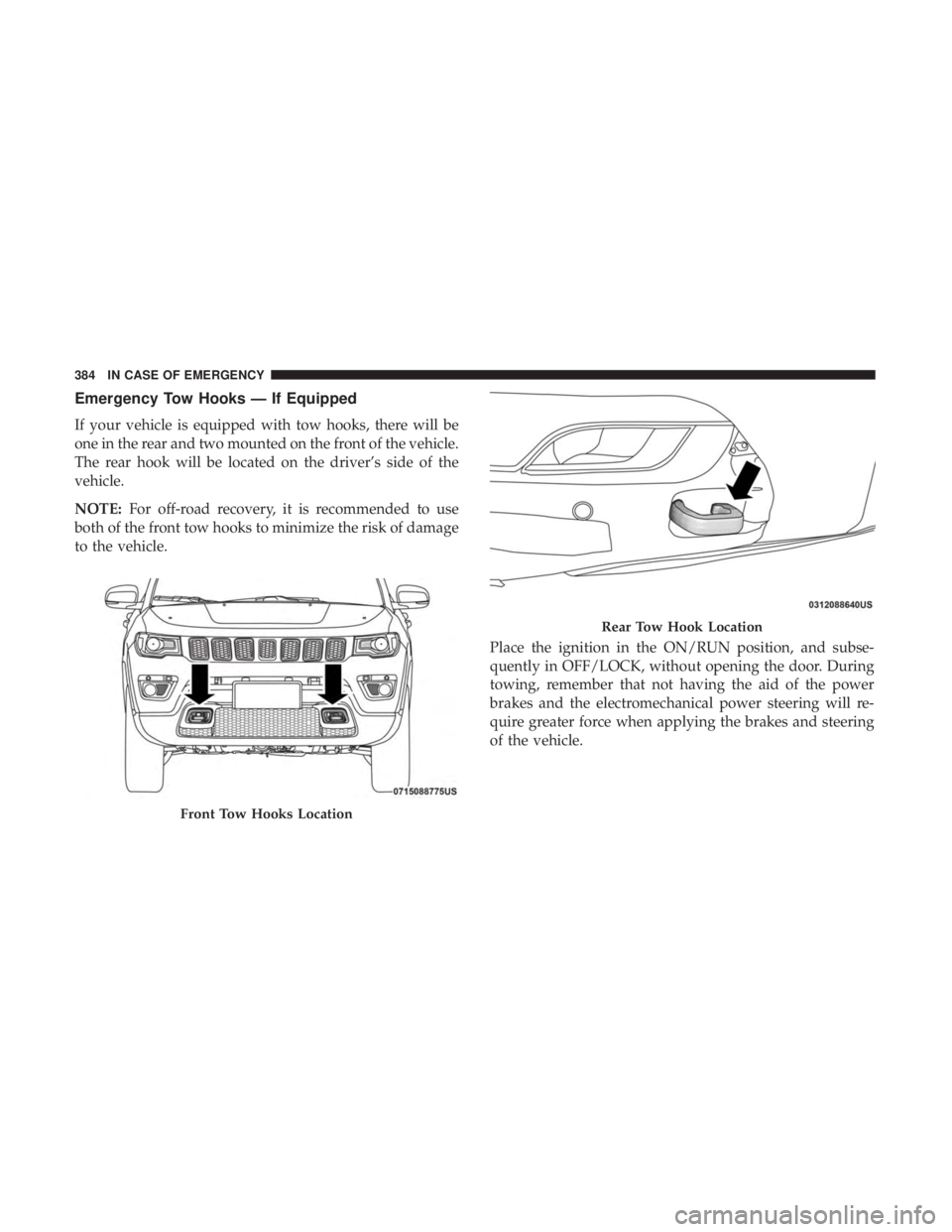 JEEP COMPASS TRAILHAWK 2019  Owners Manual 