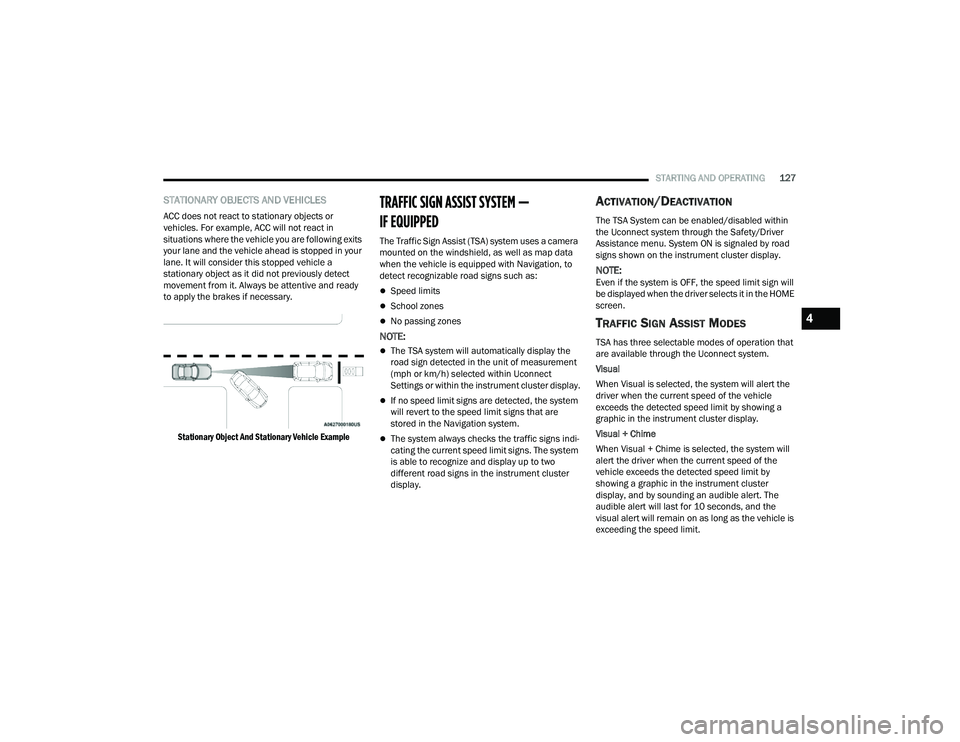JEEP COMPASS 2022  Owners Manual 4

22_MP_OM_EN_USC_t.book  Page 127   