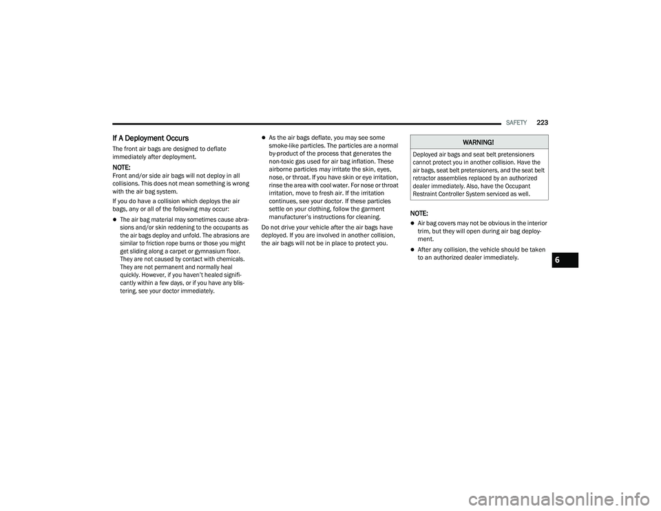 JEEP COMPASS 2022  Owners Manual �:�$�5N�,N�*�

�e�S�Oo�\e�G a�L�U bag�V a�Q�G �Veat be�Ot �S�Uete�Q�V�Lo�Qe�U�V 
�Fa�Q�Qot �S�Uote�Ft �\o�X �L�Q a�Qot�Ke�U �Fo�O�O�L�V�Lo�Q. �+a�Ye t�Ke 
a�L�U bag�V� �Veat be�Ot �S�Uete�Q�V�Lo�Qe